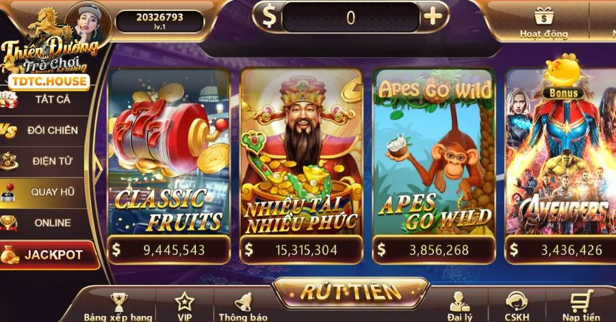 Trò chơi bắn cá và slot game với giải độc đắc hấp dẫn